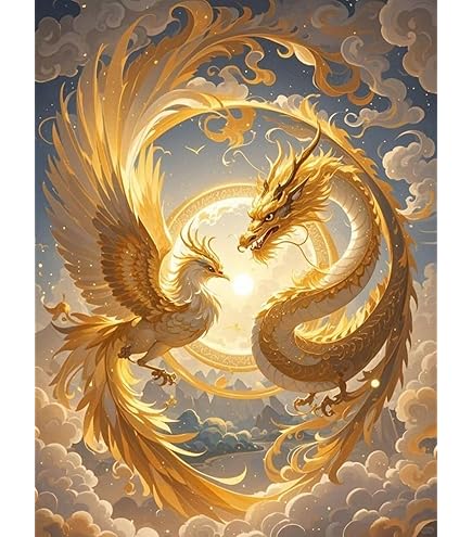 Amazon | 5Dダイヤモンド塗装キット四神獣獣龍虎鳳凰亀 人気